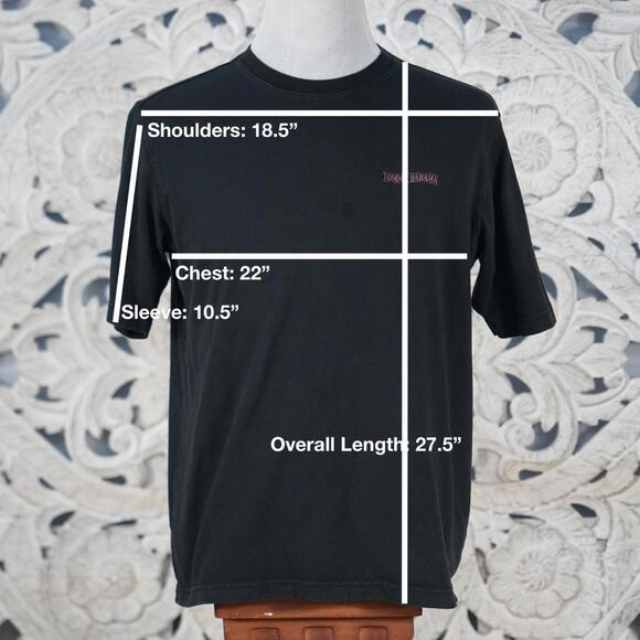 Tommy Bahama Relax Black 100% Cotton T-Shirt Size S Open Bottle Graphic Tee - Picture 2 of 7